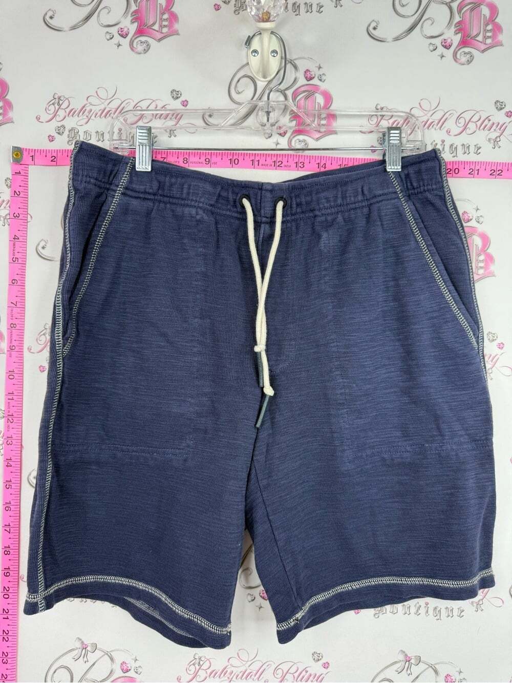 Tommy Bahama shorts embroidered fish Navy Drawstring Hybrid Shorts